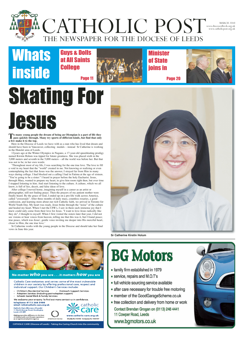 Mar 2010 edition of the Leeds Catholic Post