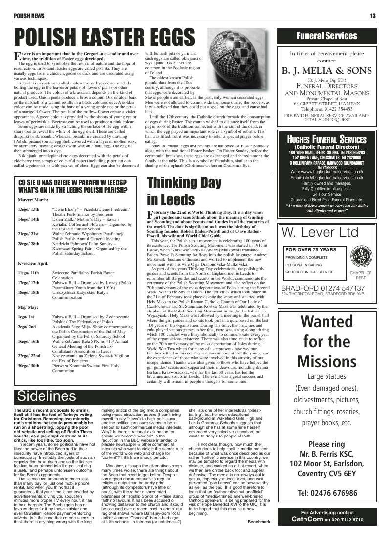 Mar 2010 edition of the Leeds Catholic Post