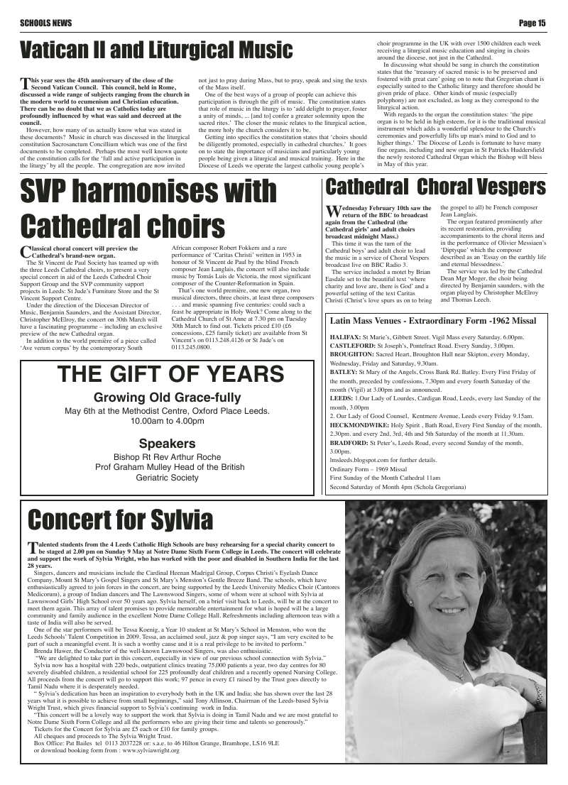 Mar 2010 edition of the Leeds Catholic Post