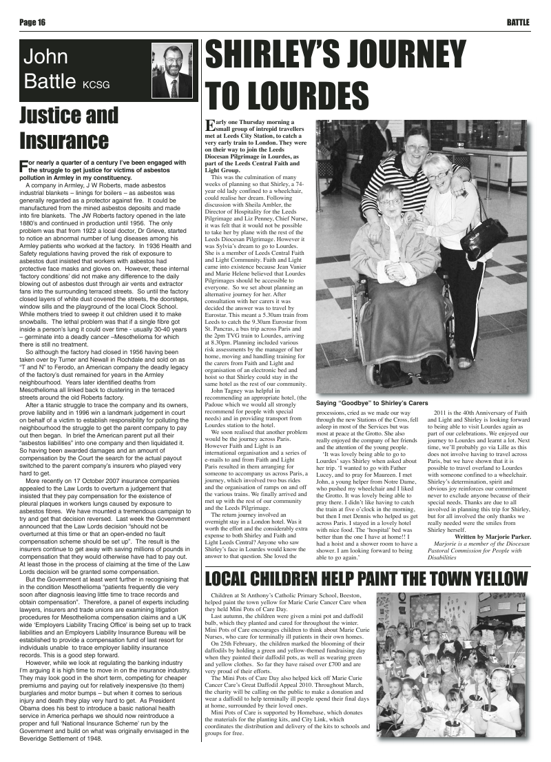 Mar 2010 edition of the Leeds Catholic Post