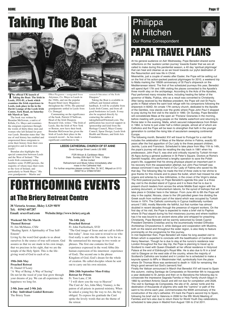 Mar 2010 edition of the Leeds Catholic Post