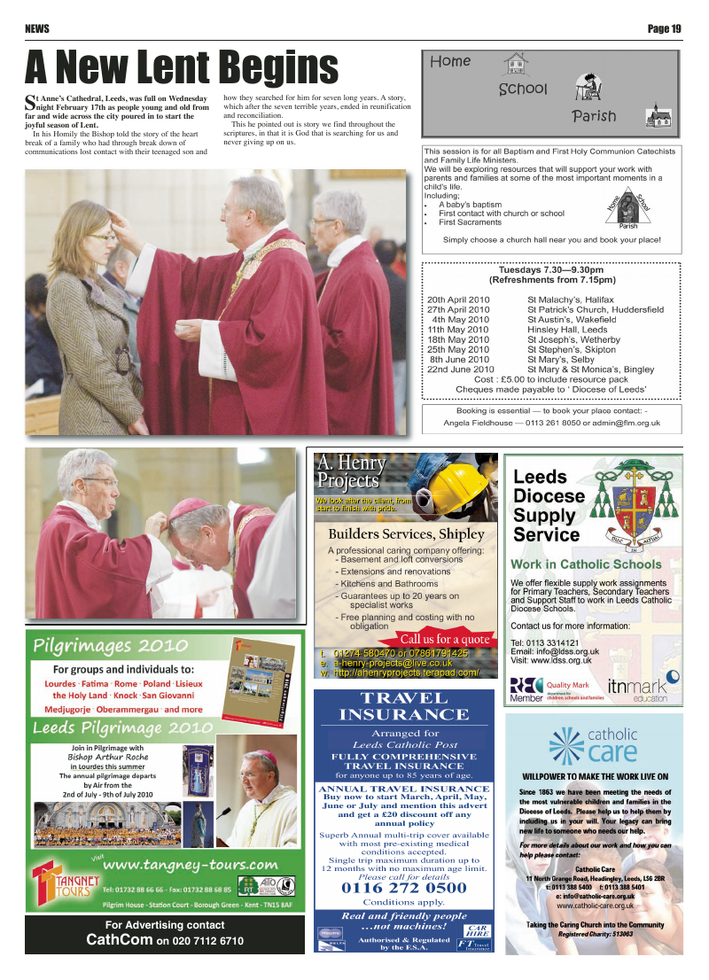 Mar 2010 edition of the Leeds Catholic Post