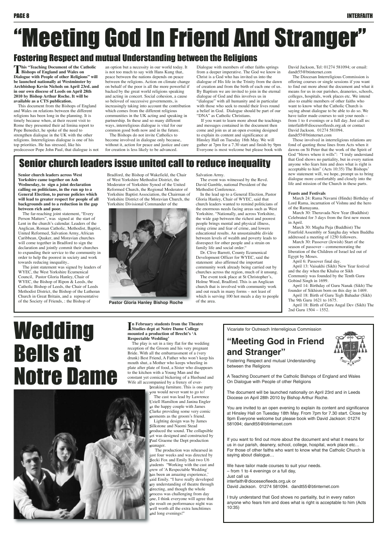 Mar 2010 edition of the Leeds Catholic Post