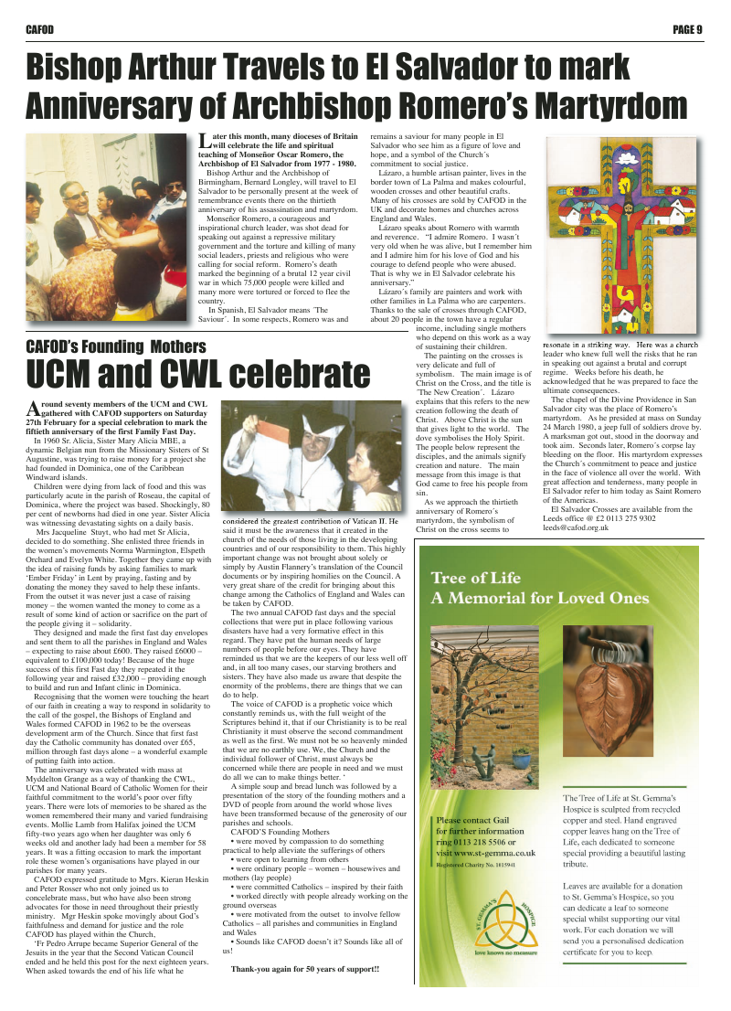 Mar 2010 edition of the Leeds Catholic Post