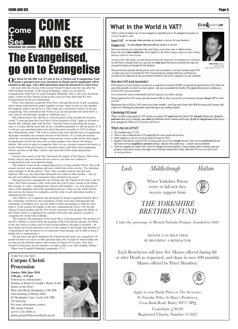 Apr 2010 edition of the Leeds Catholic Post