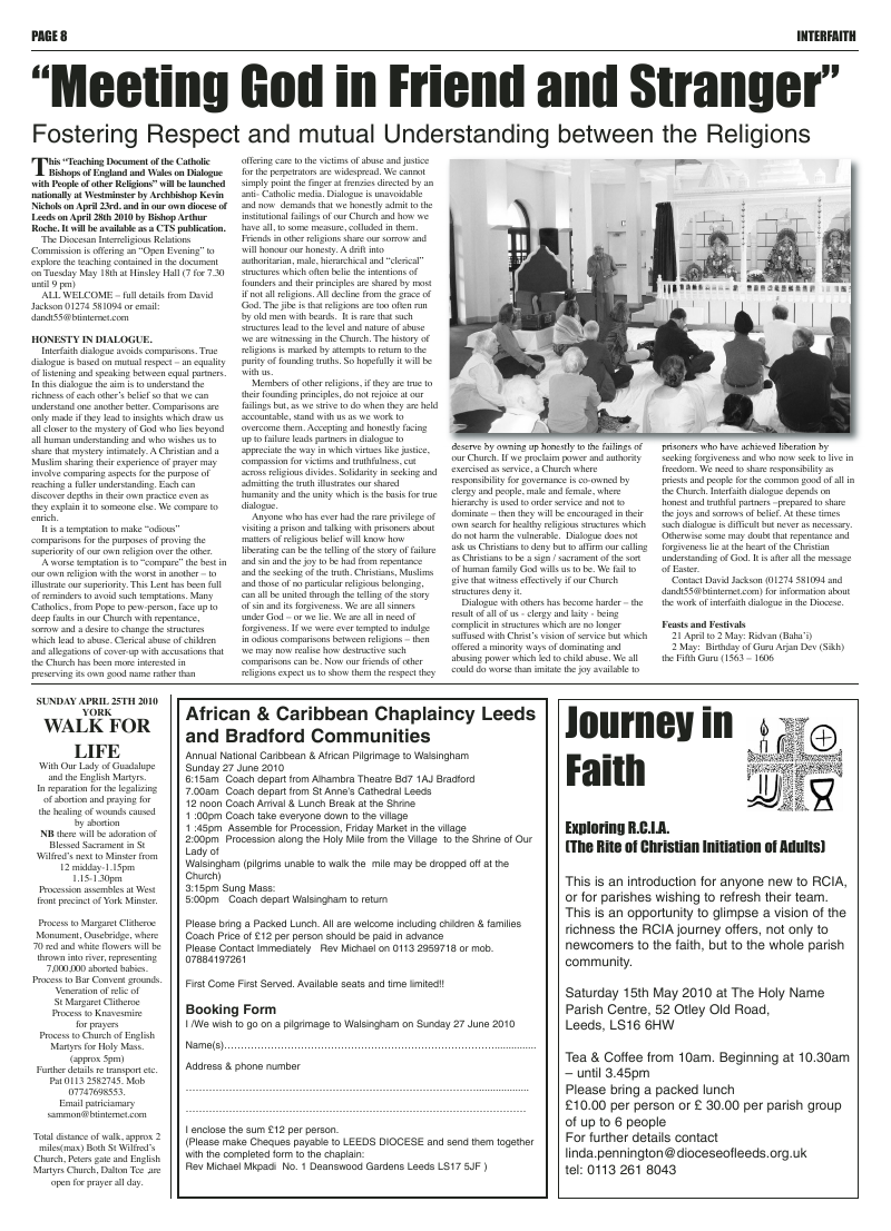 Apr 2010 edition of the Leeds Catholic Post