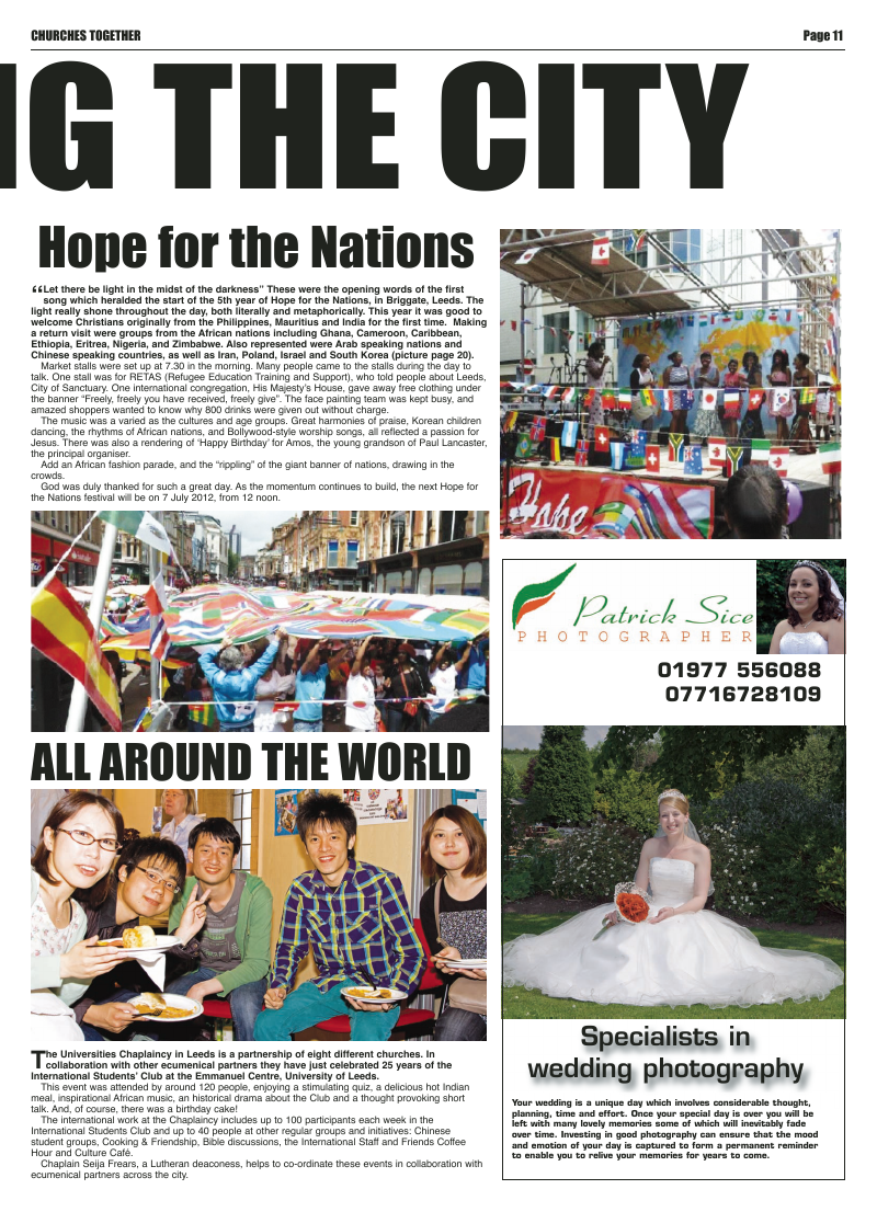 Jan 2012 U edition of the Leeds Catholic Post Jan 2012 U edition of the Leeds Catholic Post
