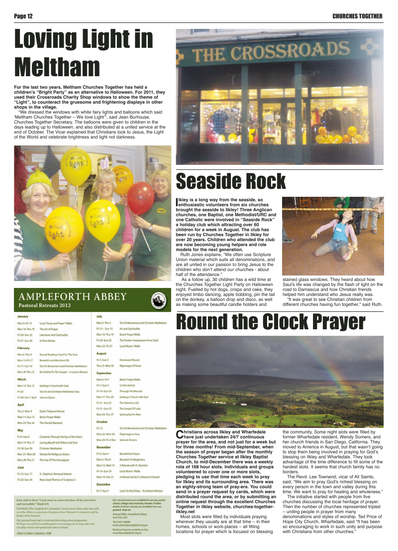 Jan 2012 U edition of the Leeds Catholic Post Jan 2012 U edition of the Leeds Catholic Post