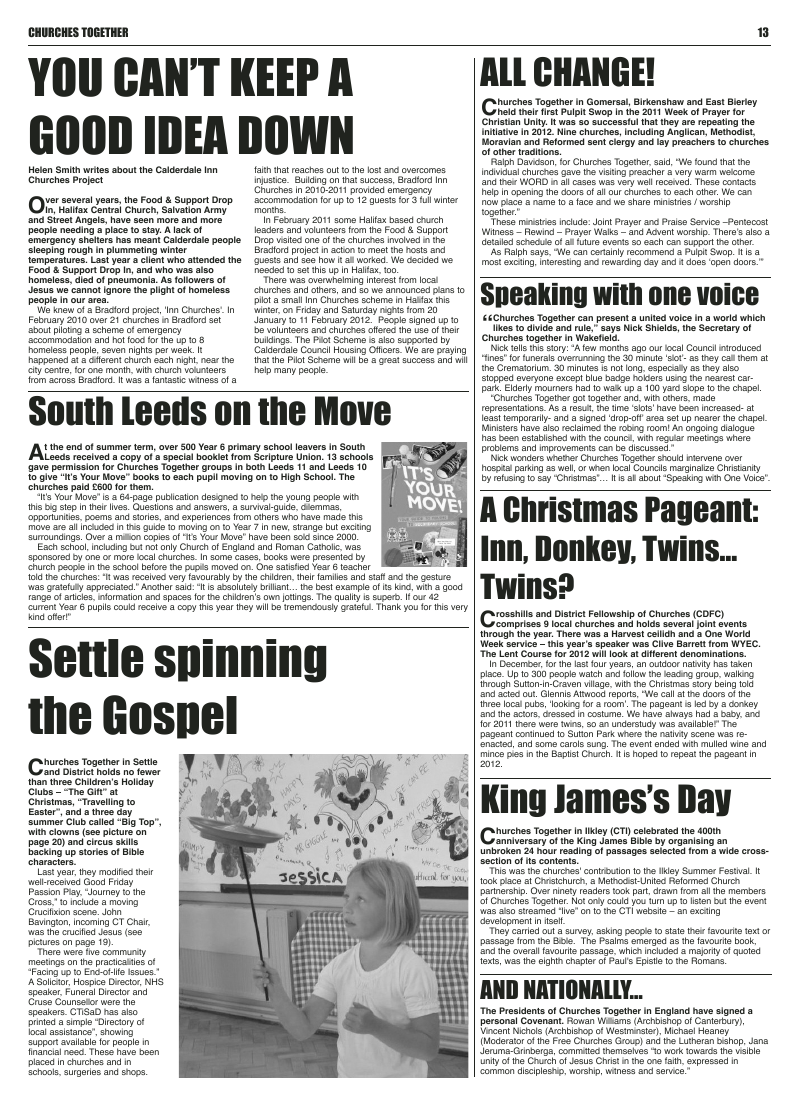 Jan 2012 U edition of the Leeds Catholic Post Jan 2012 U edition of the Leeds Catholic Post