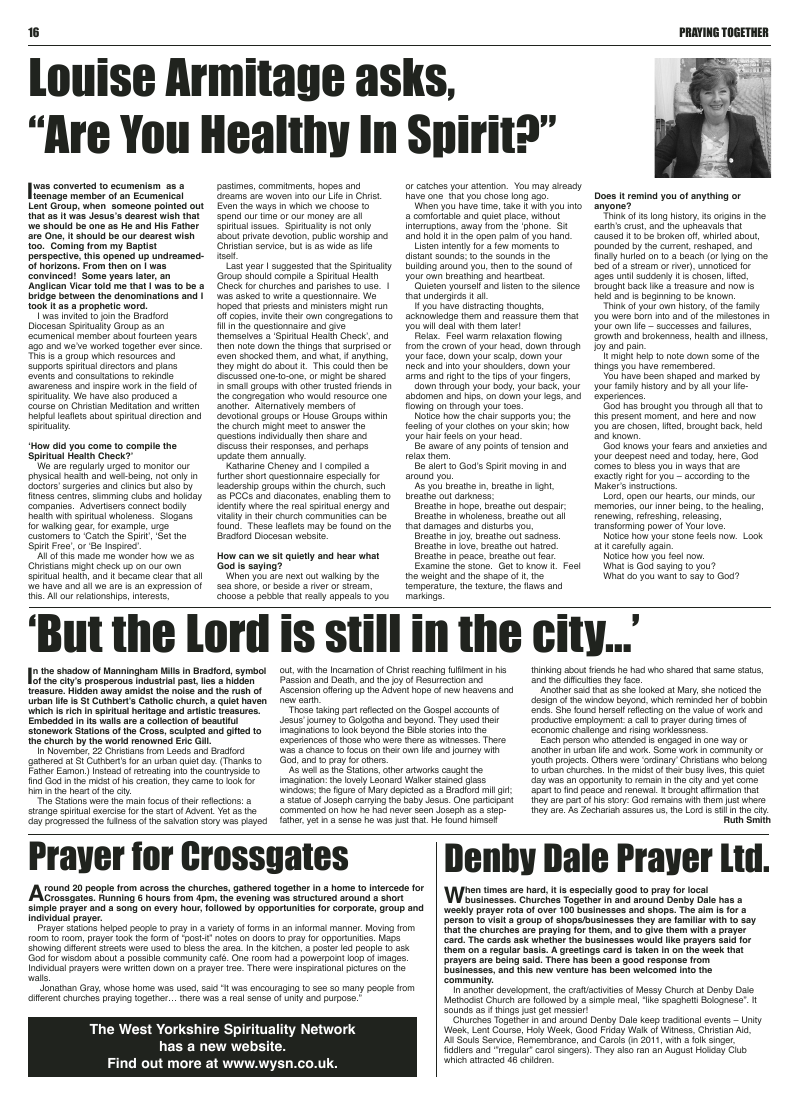Jan 2012 U edition of the Leeds Catholic Post Jan 2012 U edition of the Leeds Catholic Post