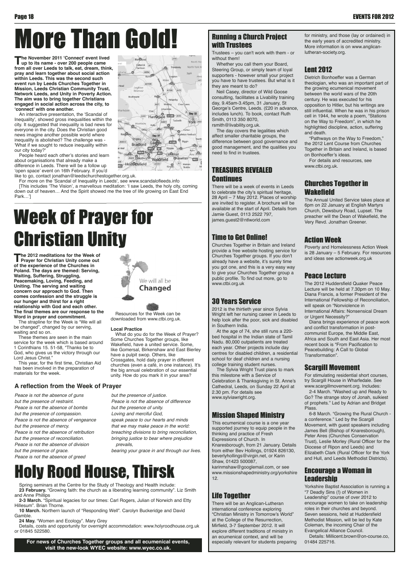 Jan 2012 U edition of the Leeds Catholic Post Jan 2012 U edition of the Leeds Catholic Post