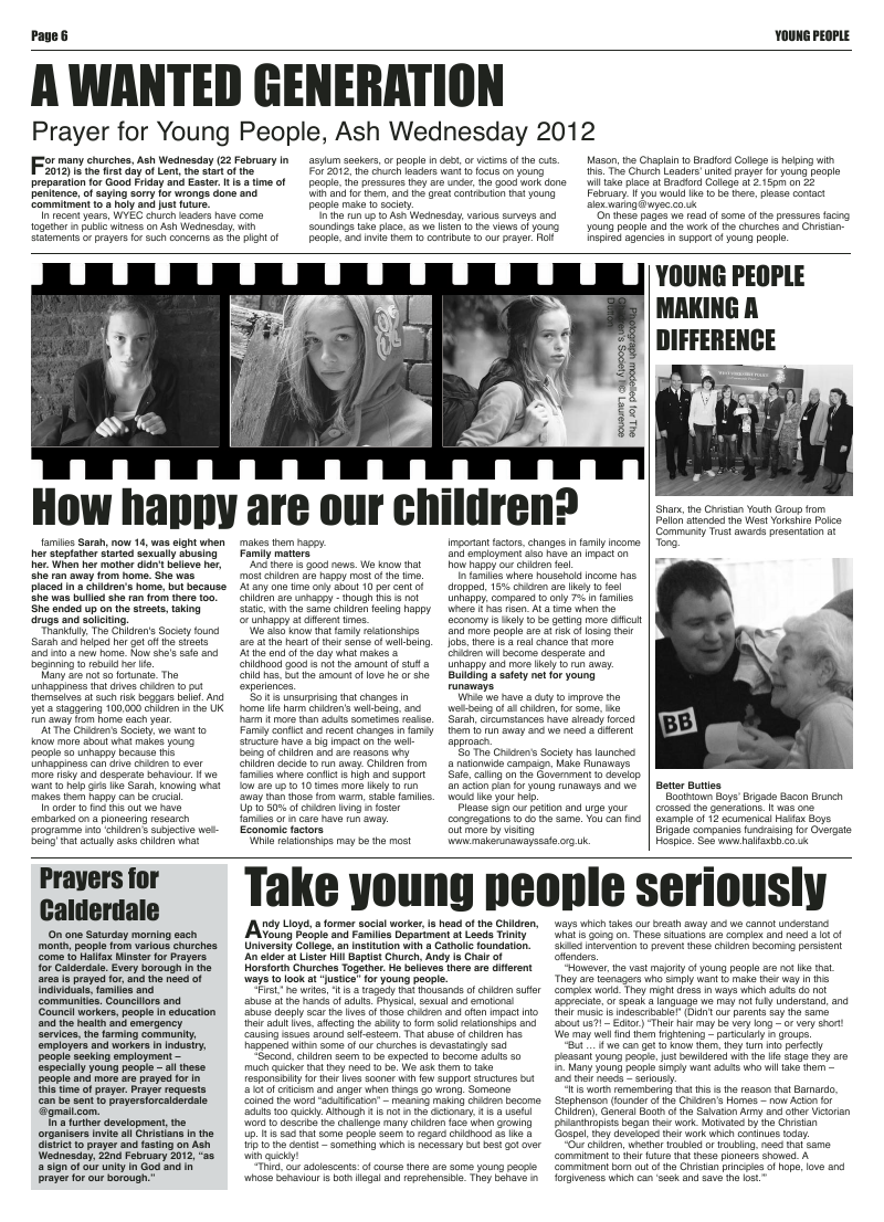 Jan 2012 U edition of the Leeds Catholic Post Jan 2012 U edition of the Leeds Catholic Post