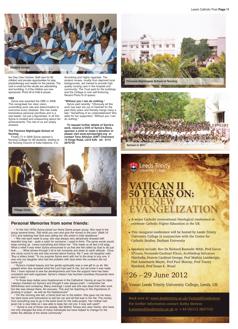Mar 2012 edition of the Leeds Catholic Post Mar 2012 edition of the Leeds Catholic Post