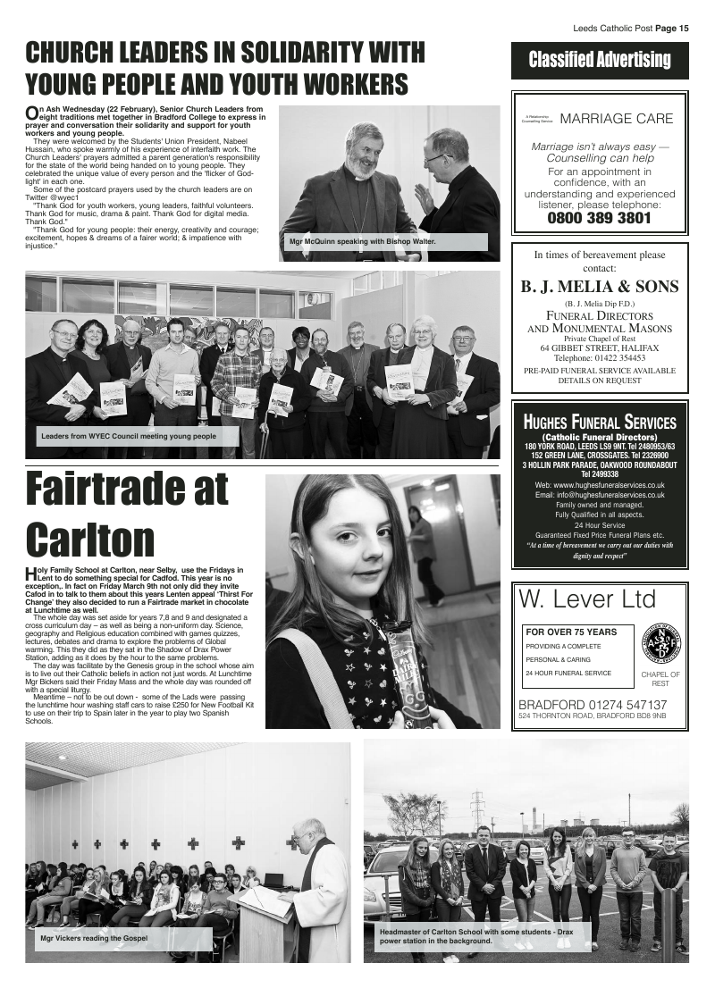 Mar 2012 edition of the Leeds Catholic Post Mar 2012 edition of the Leeds Catholic Post