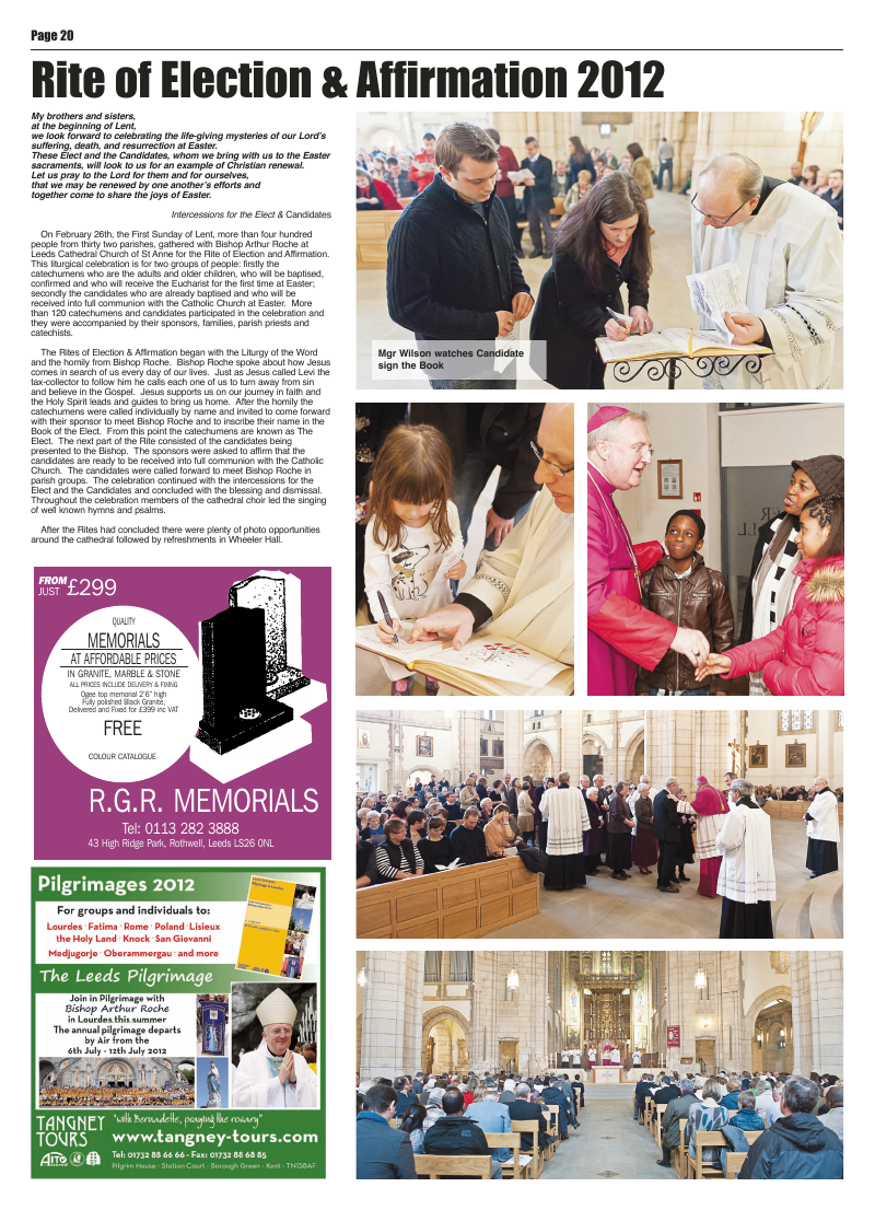 Mar 2012 edition of the Leeds Catholic Post