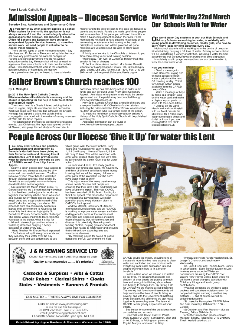 Mar 2012 edition of the Leeds Catholic Post Mar 2012 edition of the Leeds Catholic Post