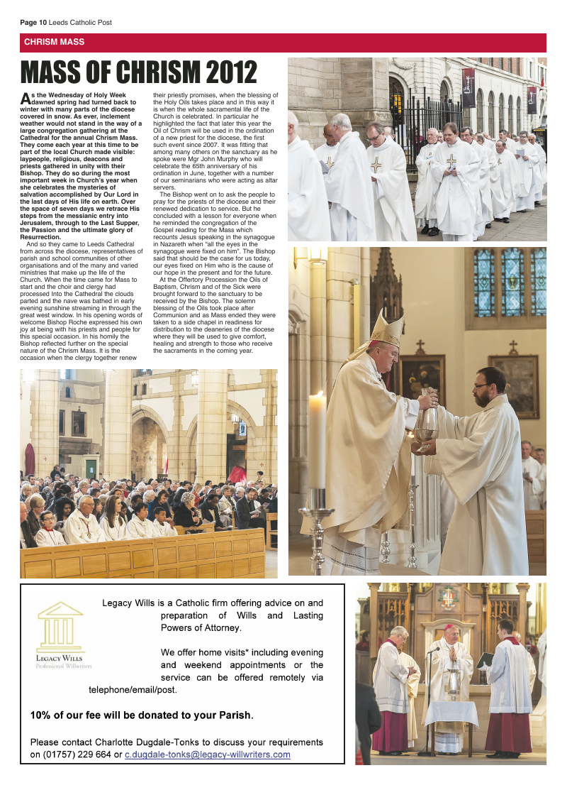 Apr 2012 edition of the Leeds Catholic Post