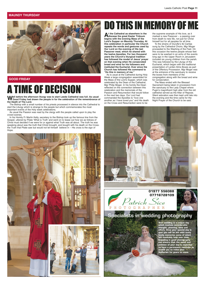Apr 2012 edition of the Leeds Catholic Post Apr 2012 edition of the Leeds Catholic Post