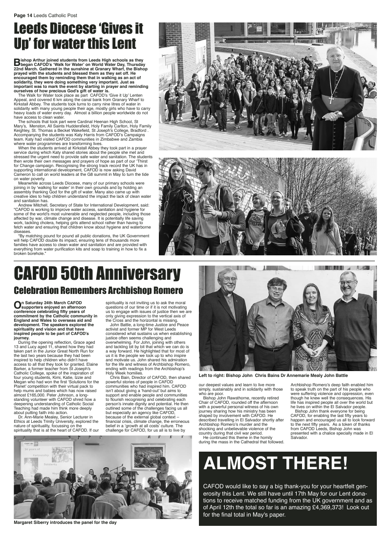 Apr 2012 edition of the Leeds Catholic Post Apr 2012 edition of the Leeds Catholic Post