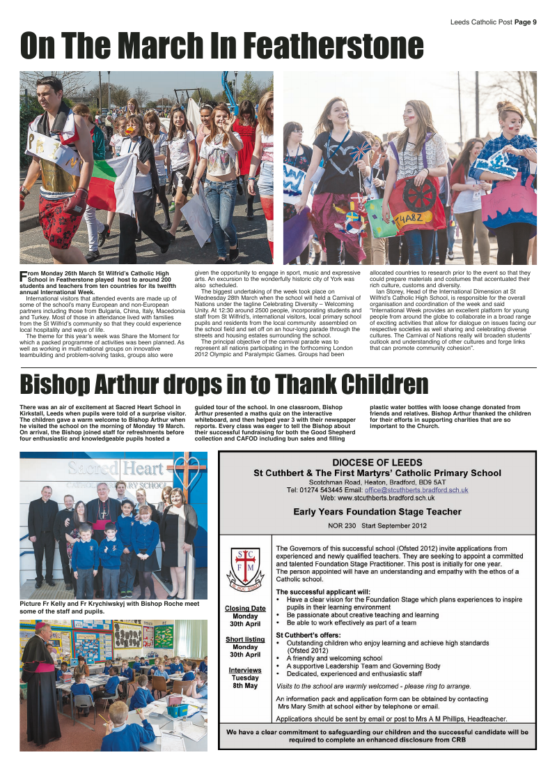 Apr 2012 edition of the Leeds Catholic Post Apr 2012 edition of the Leeds Catholic Post