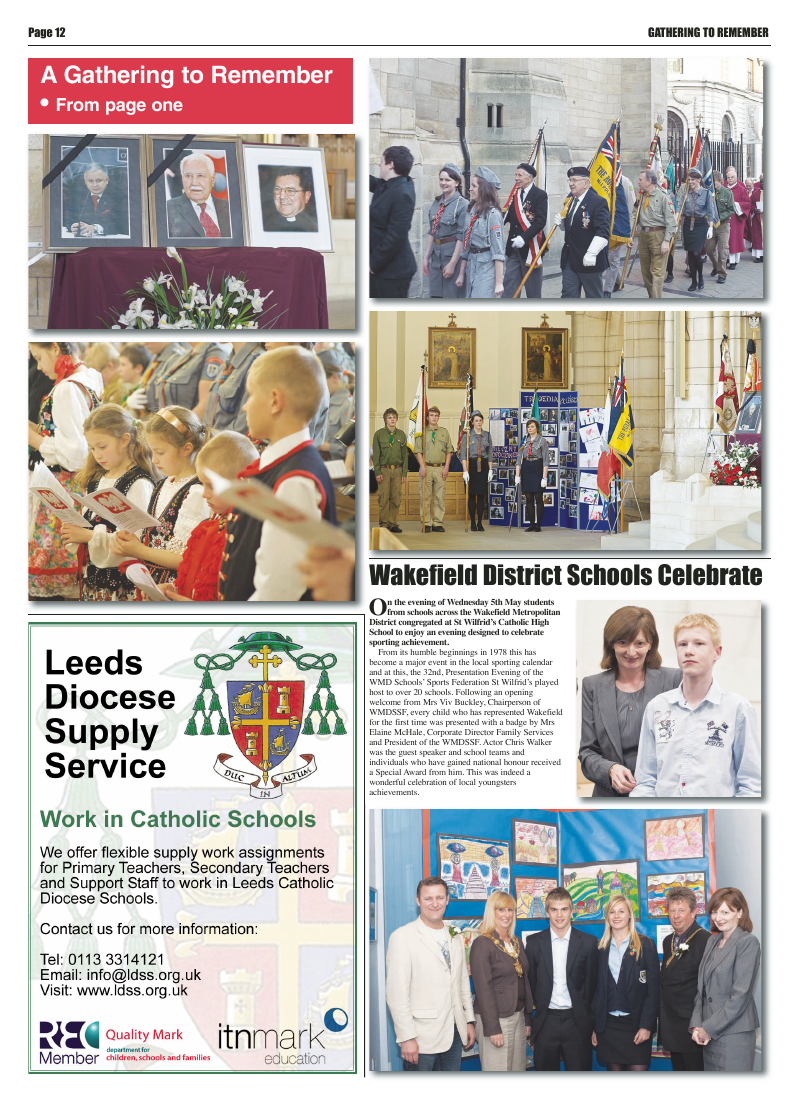 May 2010 edition of the Leeds Catholic Post