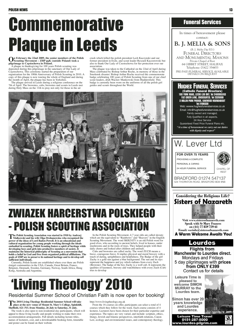 May 2010 edition of the Leeds Catholic Post