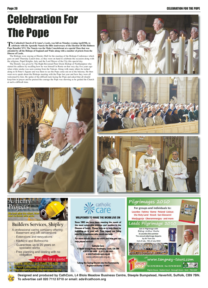 May 2010 edition of the Leeds Catholic Post