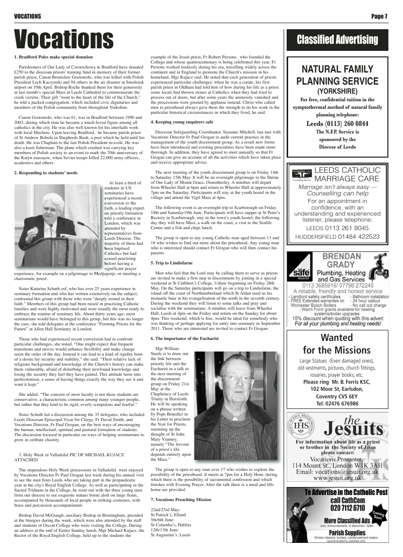 May 2010 edition of the Leeds Catholic Post