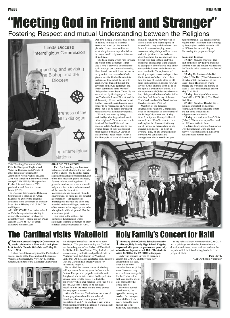 May 2010 edition of the Leeds Catholic Post