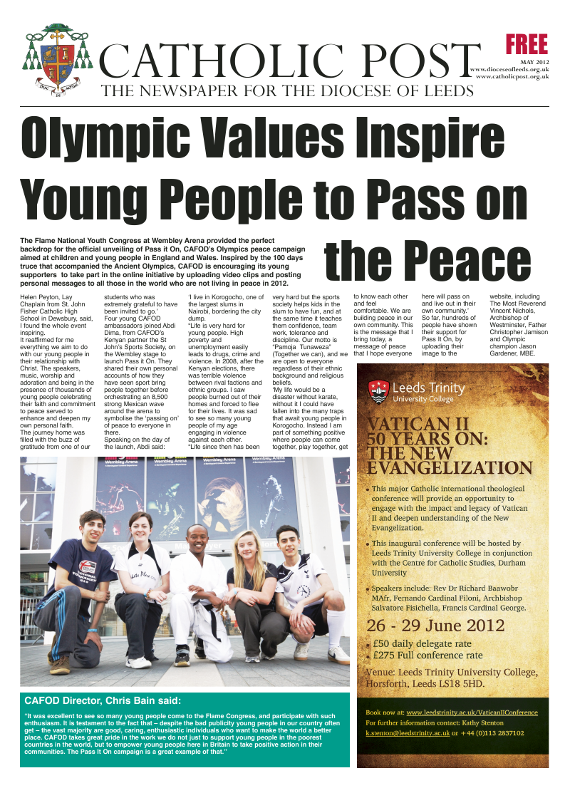 May 2012 edition of the Leeds Catholic Post May 2012 edition of the Leeds Catholic Post