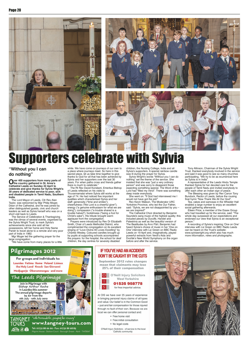 May 2012 edition of the Leeds Catholic Post May 2012 edition of the Leeds Catholic Post