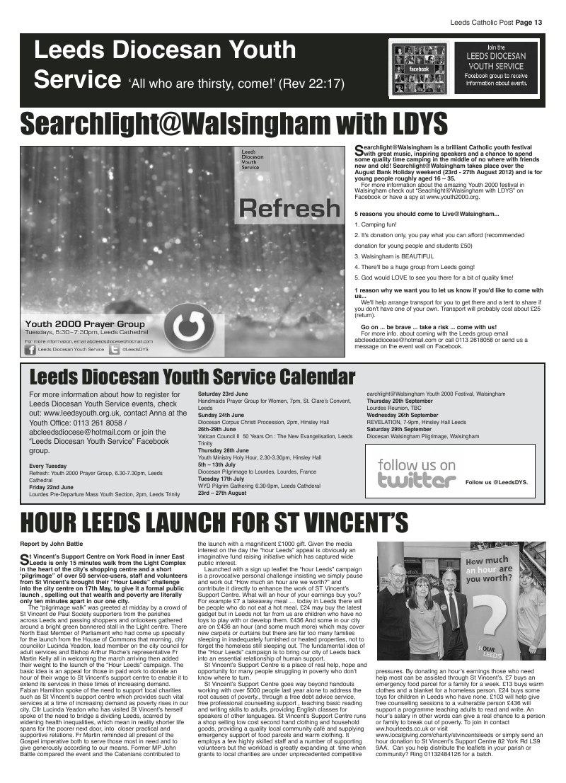Jun 2012 edition of the Leeds Catholic Post Jun 2012 edition of the Leeds Catholic Post