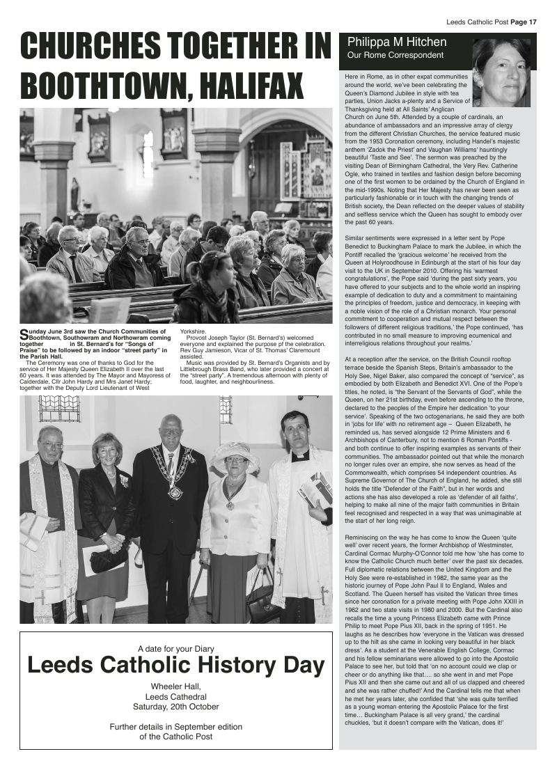 Jun 2012 edition of the Leeds Catholic Post Jun 2012 edition of the Leeds Catholic Post