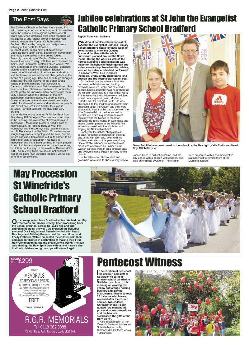 Jun 2012 edition of the Leeds Catholic Post