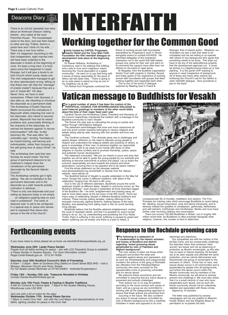 Jun 2012 edition of the Leeds Catholic Post