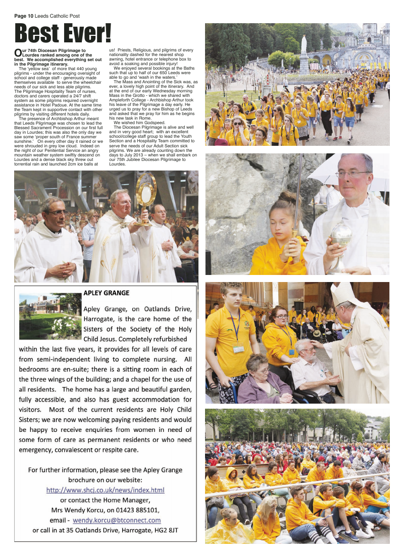 Jul/Aug 2012 edition of the Leeds Catholic Post Jul/Aug 2012 edition of the Leeds Catholic Post