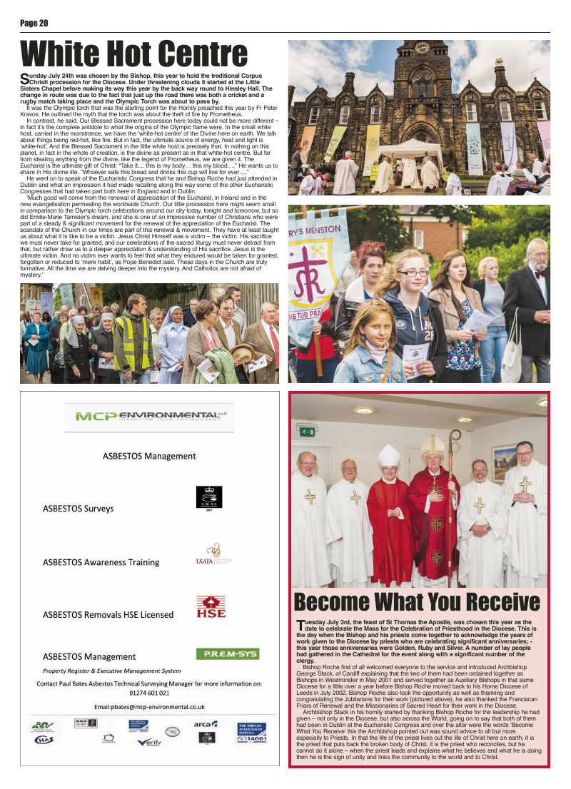 Jul/Aug 2012 edition of the Leeds Catholic Post Jul/Aug 2012 edition of the Leeds Catholic Post