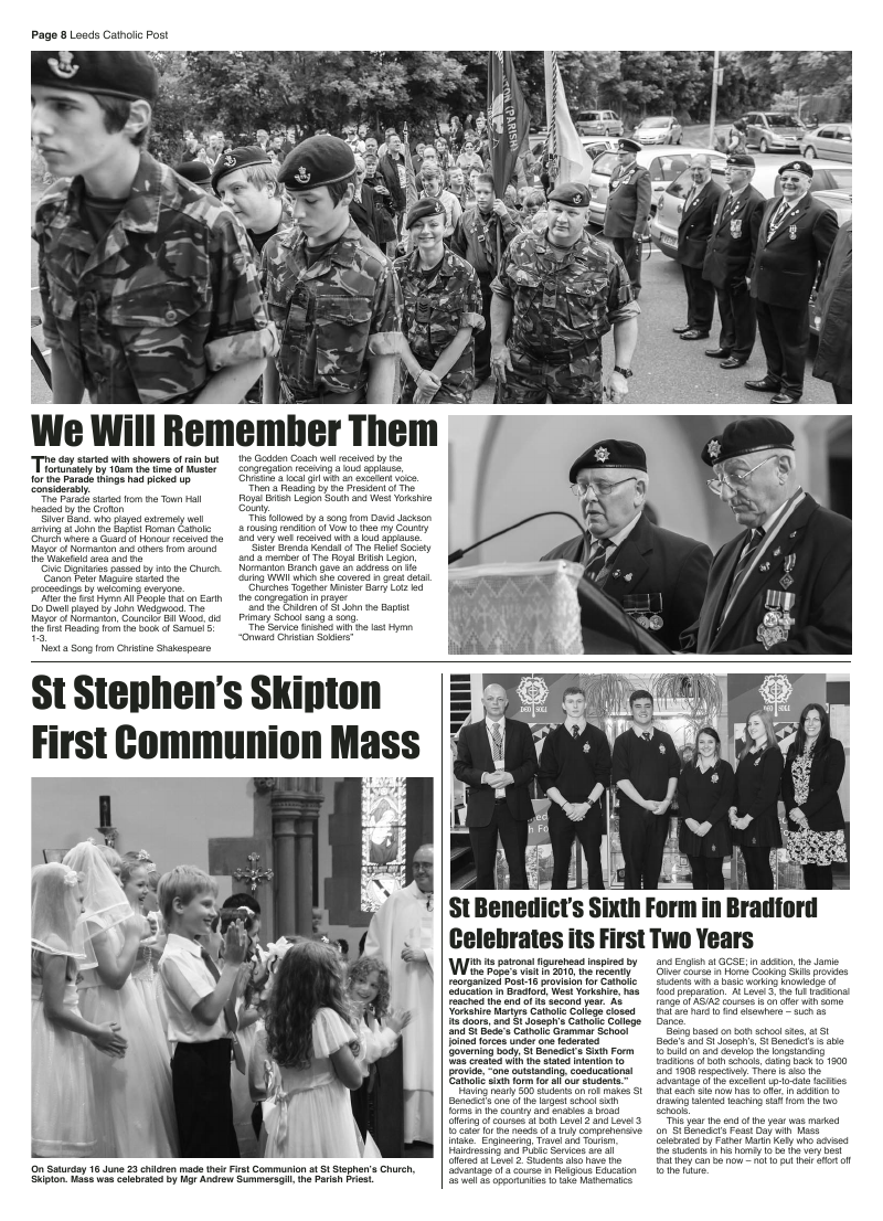 Jul/Aug 2012 edition of the Leeds Catholic Post Jul/Aug 2012 edition of the Leeds Catholic Post