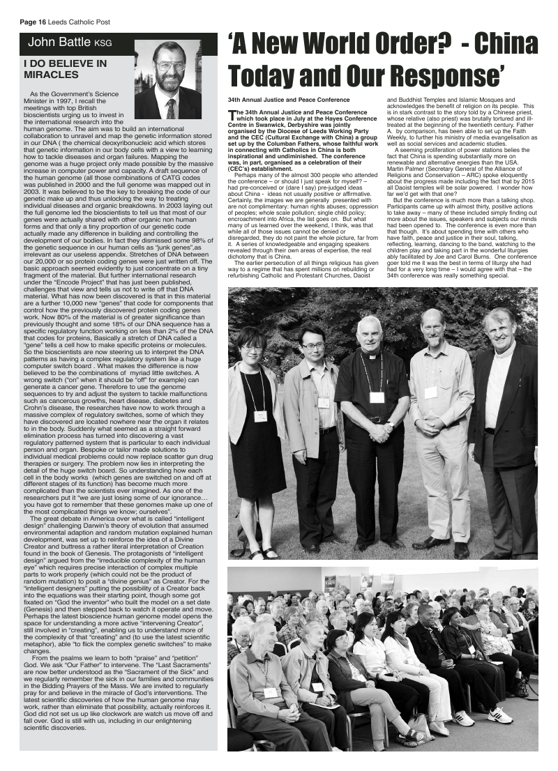 Sept 2012 edition of the Leeds Catholic Post Sept 2012 edition of the Leeds Catholic Post