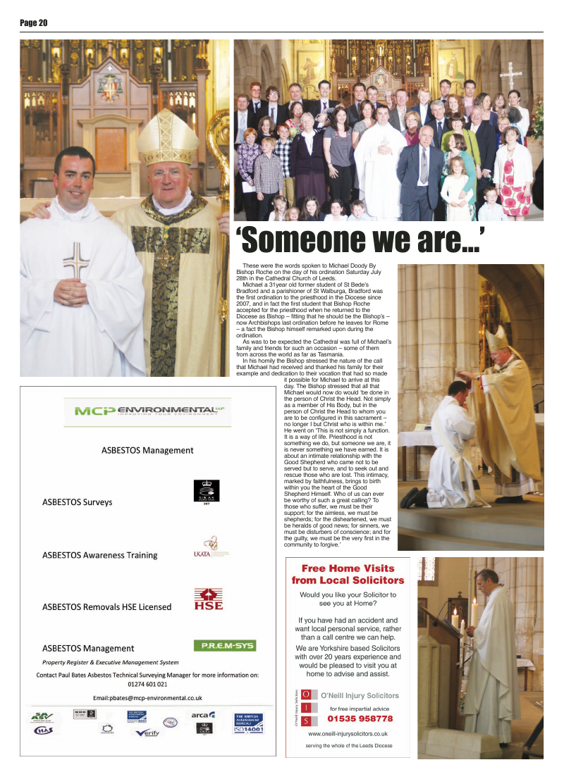 Sept 2012 edition of the Leeds Catholic Post