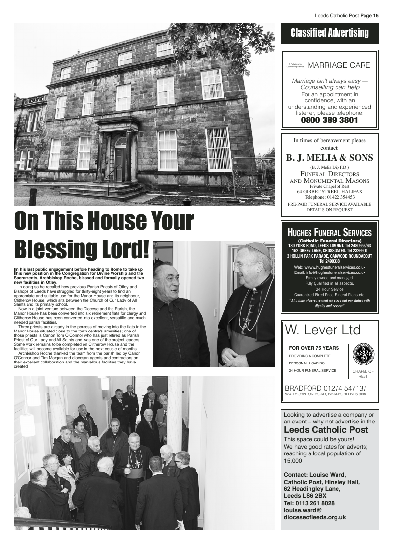 Oct 2012 edition of the Leeds Catholic Post