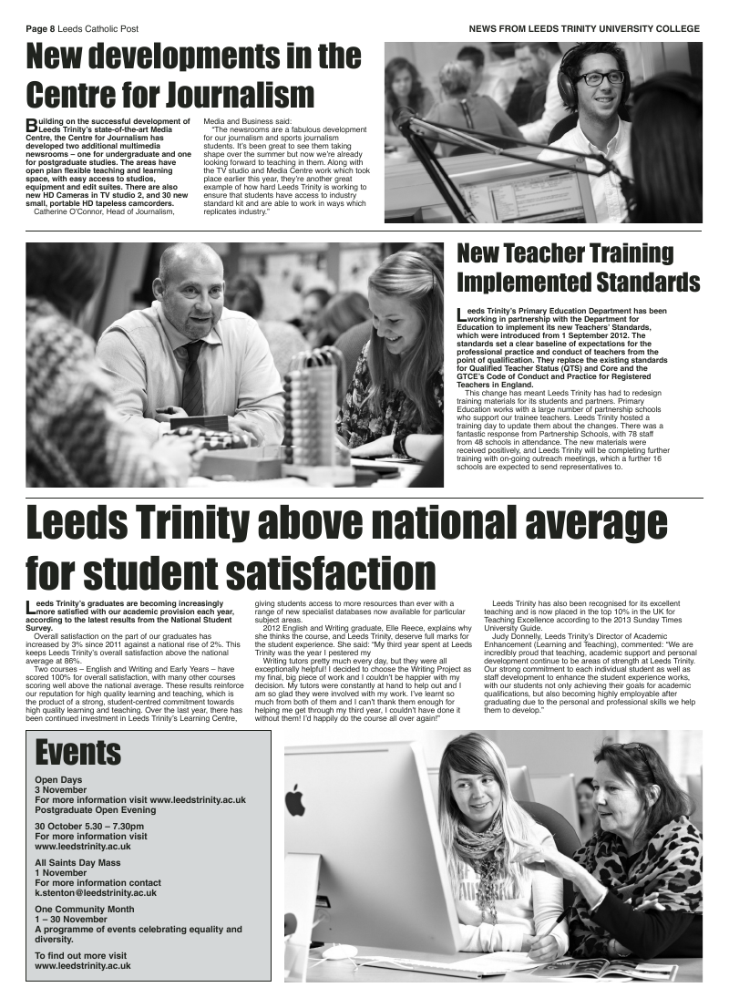 Oct 2012 edition of the Leeds Catholic Post