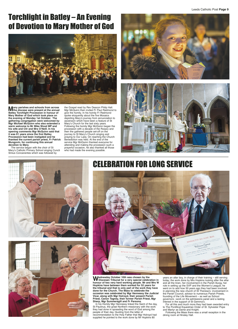 Oct 2012 edition of the Leeds Catholic Post