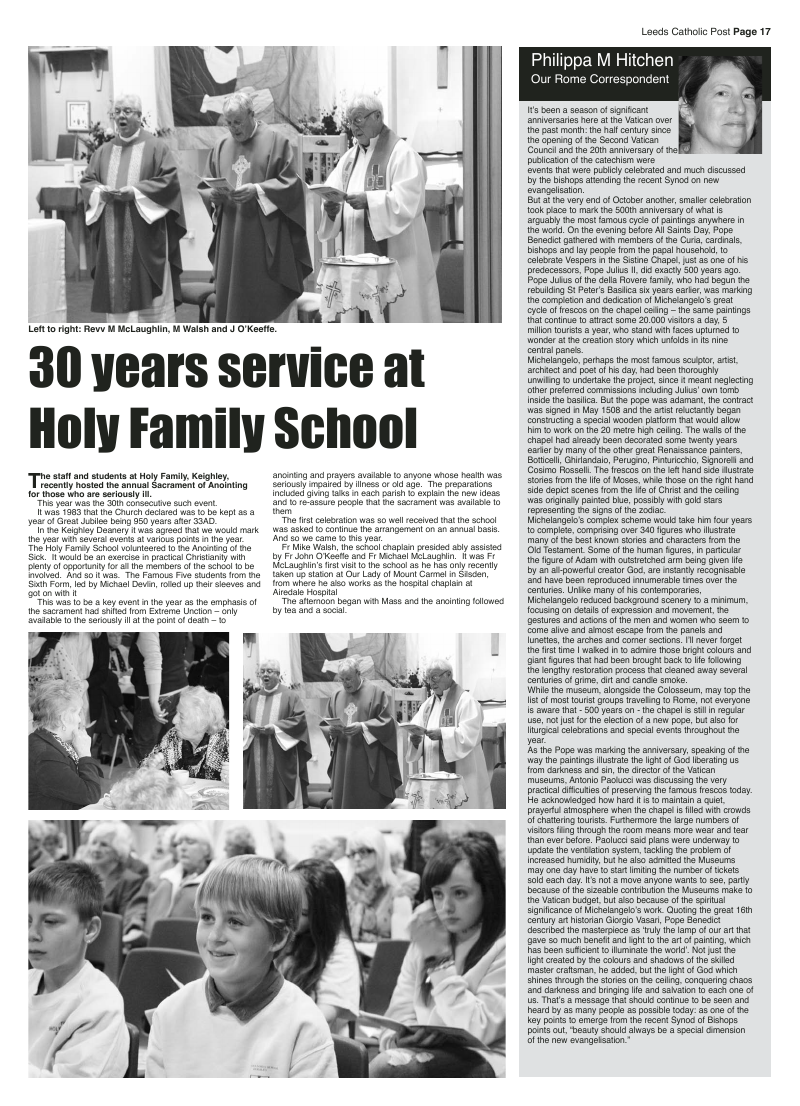 Nov 2012 edition of the Leeds Catholic Post Nov 2012 edition of the Leeds Catholic Post