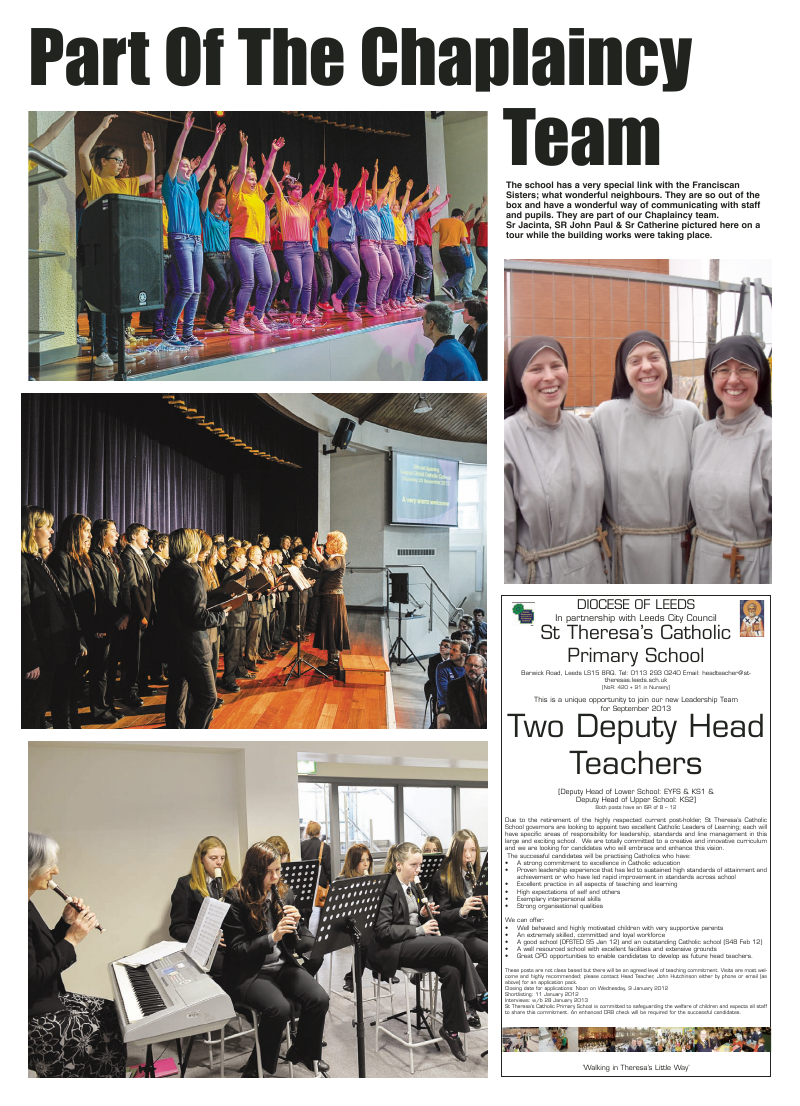 Dec 2012 edition of the Leeds Catholic Post