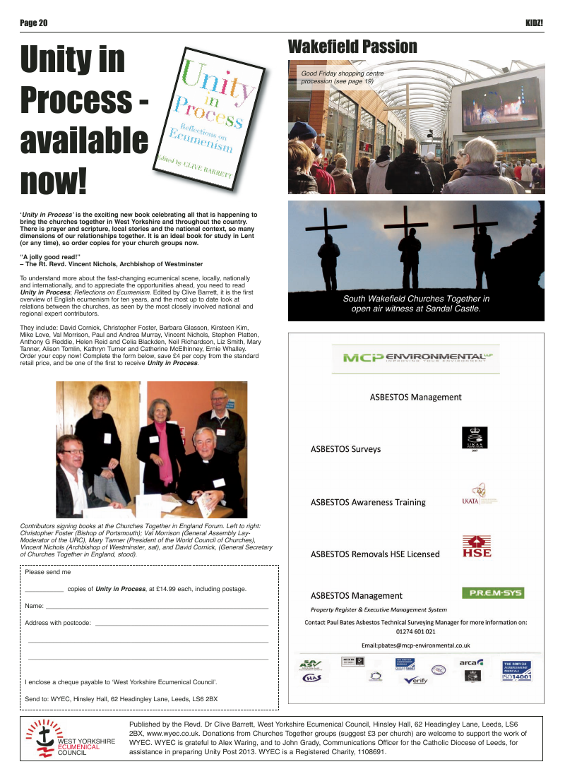 Jan 2013 U edition of the Leeds Catholic Post Jan 2013 U edition of the Leeds Catholic Post