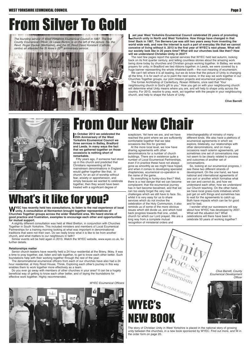Jan 2013 U edition of the Leeds Catholic Post Jan 2013 U edition of the Leeds Catholic Post