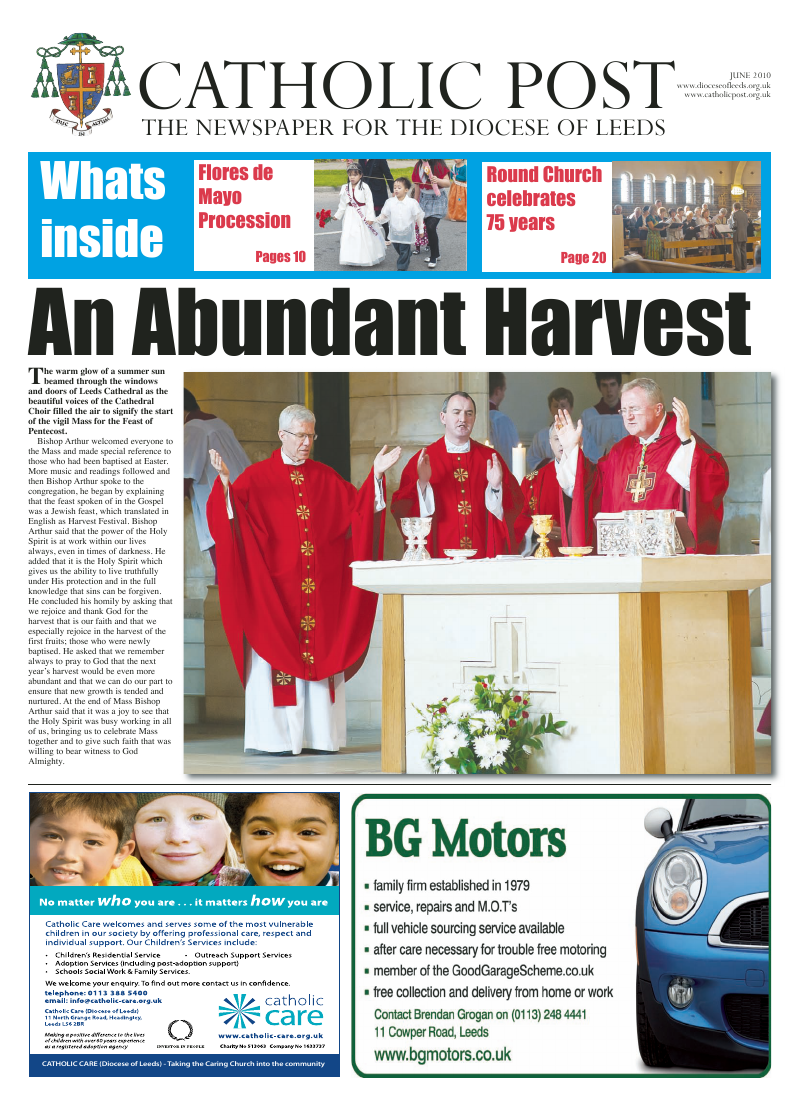 Jun 2010 edition of the Leeds Catholic Post