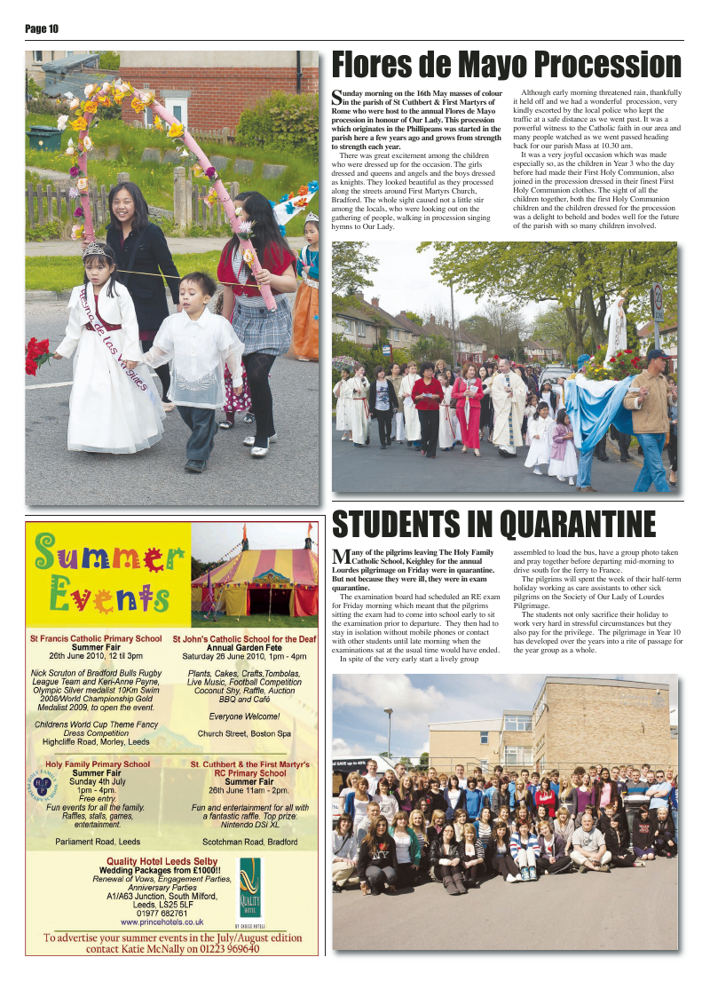 Jun 2010 edition of the Leeds Catholic Post Jun 2010 edition of the Leeds Catholic Post