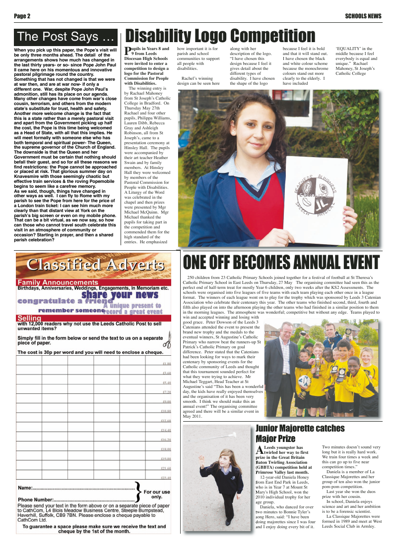 Jun 2010 edition of the Leeds Catholic Post Jun 2010 edition of the Leeds Catholic Post